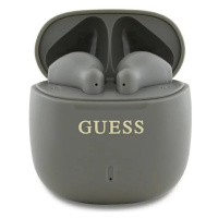 Slúchadlá Guess Bluetooth Headphones GUTWSJ14ESGE TWS + Charging Dock Taupe Printed Classic Logo