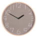 Nástenné hodiny Simplex sivá, pr. 32 cm, MDF