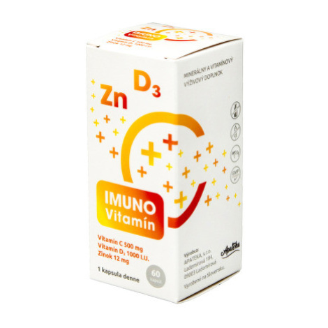 APATEKA Imuno vitamín (vitamín C + D + zinok) 60 kapsúl