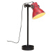 vidaXL Stolová lampa 25 W šmuhovaná červená 15x15x55 cm E27