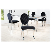 Estila Luxusná jedálenská stolička Modern Barock II čierna