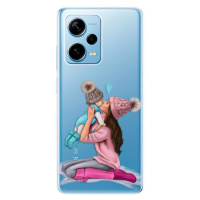 Odolné silikónové puzdro iSaprio - Kissing Mom - Brunette and Boy - Xiaomi Redmi Note 12 Pro+ 5G