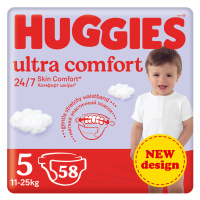 HUGGIES® Plienky jednorazové Ultra Comfort Mega 5 (11-25 ks) 58 ks