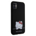 Hello Kitty Liquid Silicone Daydreaming Logo Zadný Kryt pre iPhone 11 Black