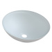 SAPHO - TELICA sklenené umývadlo na dosku Ø 42 cm, biela mat TY181W