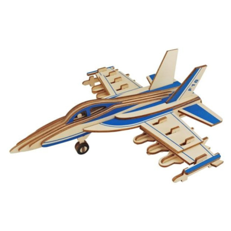 Woodcraft Drevené 3D puzzle Bojové lietadlo F18