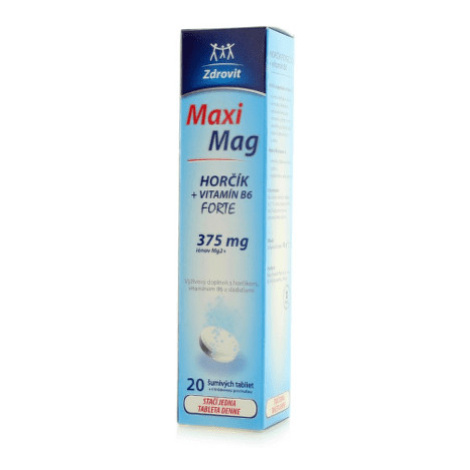 ZDROVIT MaxiMag horčík forte (375 mg) + vitamín B6 20 šumivých tabliet