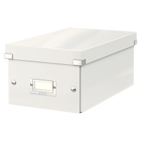 Biely kartónový úložný box s vekom 21x35x15 cm Click&Store – Leitz