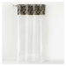 Bielo-antracitová voálová záclona 140x280 cm Adelor – douceur d'intérieur