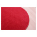 Kusový koberec Eton červený 15 kruh - 200x200 (průměr) kruh cm Vopi koberce