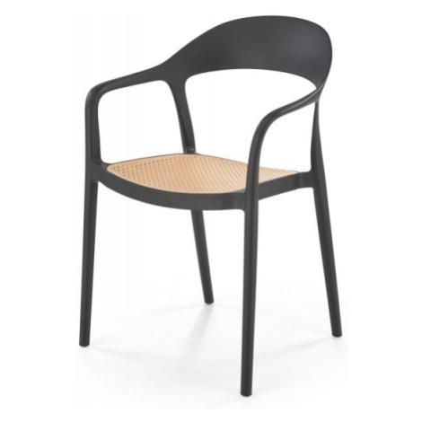 Stohovateľná stolička K530 Hnedá,Stohovateľná stolička K530 Hnedá Halmar