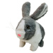 PLYŠIAKOV - Interaktívny králik Ouško šedivý bez mrkvičky 24 cm