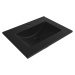 MEXEN - Atena zápustné umývadlo 61 x 46 cm, čierny mat 25016070