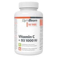 GYMBEAM Vitamín C + D3 1000 IU 90 tabliet