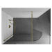 MEXEN/S - Kyoto Sprchová zástena WALK-IN zaoblená 140 x 200, transparent 8 mm, zlatá 800-140-101