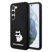 Kryt Karl Lagerfeld Samsung Galaxy S23+ hardcase black Silicone Choupette (KLHCS23MSNCHBCK)