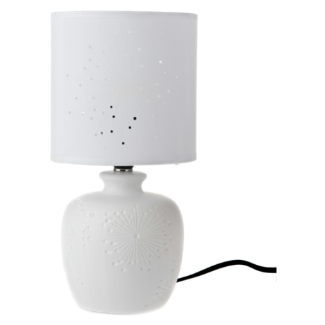 Sconto Stolná lampa SABINE biela Houseland