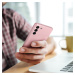 Silikónové puzdro na Samsung Galaxy S23 Ultra 5G S918 Metallic ružové
