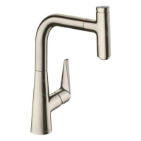 Hansgrohe Talis Select M51, drezová batéria M5115-H220 s výsuvnou spŕškou, sBOX, vzhľad nehrdzav