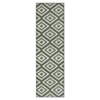 Běhoun Basic 105467 Green - 80x300 cm Hanse Home Collection koberce