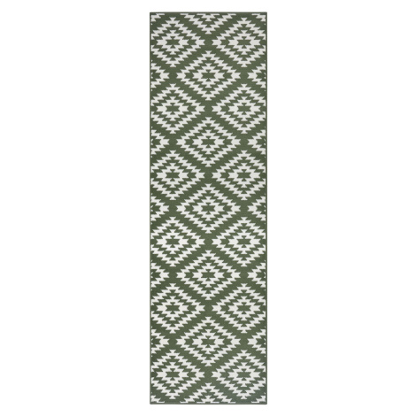 Běhoun Basic 105467 Green - 80x300 cm Hanse Home Collection koberce