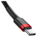 Dátový kábel Baseus Cafule USB-C/USB-C PD2.0 60W, 1m čierno-červený