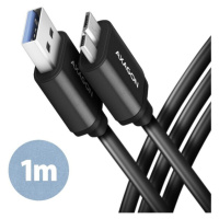 AXAGON kábel Micro USB B - USB-A 1m čierny