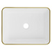 MEXEN - Catia umývadlo na dosku 48 x 37 cm, biela/zlatá vzor 21314809