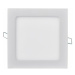 Mini LED panel 170x170, štvorcový vstavaný biely, 12W, 3000K (EMOS)