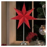 Stolná lampa Hviezda Aratorp červená 45 x 64 cm