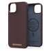 Leather Magsafe Case iPhone 14 Pls Dark Brown, Njord Genuine Leather Magsafe Case iPhone 14 Pls 