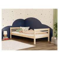 Benlemi Vysoké detské jednolôžko z dreva TULY s dvoma čelami Zvoľte farbu: Tmavo sivá, Zvoľte ro