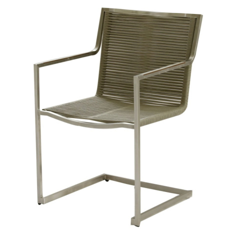 Hnedé kovové záhradné stoličky v súprave 4 ks Sienna – Garden Pleasure