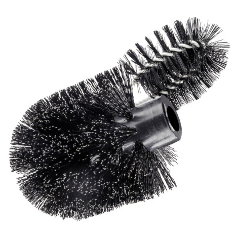 Čierna plastová náhradná hlavica pre WC kefu Ø 8 cm – Wenko