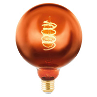 LED globe E27 G125 4W 2 000K filament medená