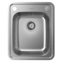 Hansgrohe S41, vstavaný drez S412-F340, nerezová oceľ, HAN-43334800