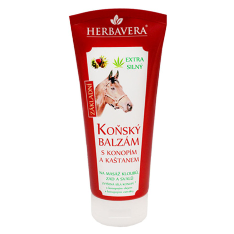 HERBAVERA Konský balzam s kanabisom 200 ml