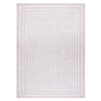 Kusový koberec Sion Sisal Labirinth 22376 pink/ecru – na von aj na doma Rozmery kobercov: 200x29