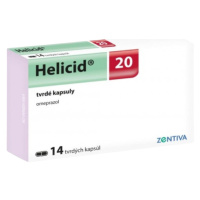 HELICID 20 mg 14 tvrdých kapsúl