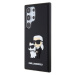 Karl Lagerfeld 3D Rubber Karl and Choupette Zadný Kryt pre Samsung Galaxy S24 Ultra Black