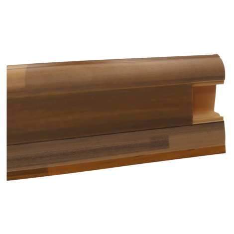 DOPRODEJ: Soklová podlahová lišta SLK50 W278 Afzelia tmavá 2,5 m, 2500x50x25 mm, hnědá, Döllken