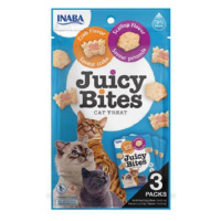 Maškrta pre mačky Inaba Juicy Bites cat hrebenatka & krab 3x11,30g