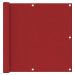 Balkónová zástena červená 90 × 400 cm oxfordská látka 135037