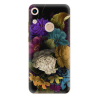 Odolné silikónové puzdro iSaprio - Dark Flowers - Huawei Honor 8A