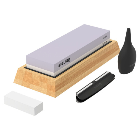 Siguro Brúsny kameň Bamboo Base, zrnitosť 3000/8000 s vodítkom a príslušenstvom