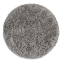 Sivý koberec Flair Rugs Sheepskin, ⌀ 120 cm