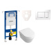 Cenovo zvýhodnený závesný WC set Geberit do ľahkých stien / predstenová montáž + WC Villeroy & B