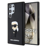 Plastové puzdro Karl Lagerfeld na Samsung Galaxy S24 Ultra 5G S928 KLHCS24L3DRKINK Rubber Ikonik