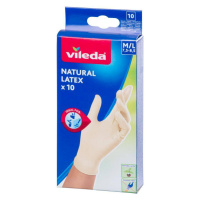 Rukavice Vileda Natural Latex, M/L, bal. 10 ks