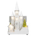 Dekorácia MagicHome Vianoce, Kostol s betlehemom, 6 LED biela, 3xAA, interiér, 17x13x25 cm